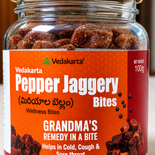 Vedakarta Pepper Jaggery Bites -100 Gr